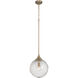 Reflection 1 Light 12 inch Premium Bronze Pendant Ceiling Light