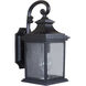 Gentry 1 Light 14 inch Midnight Outdoor Wall Mount, Small