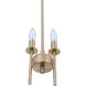 Larrson 2 Light 5.63 inch Satin Brass Mini Pendant Ceiling Light