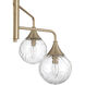 Reflection 6 Light 36 inch Premium Bronze Chandelier Ceiling Light