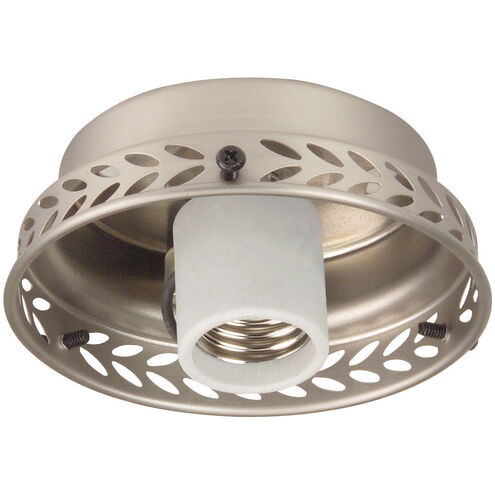 Universal LED Brushed Satin Nickel Fan Light Fitter, Shades Sold Separately