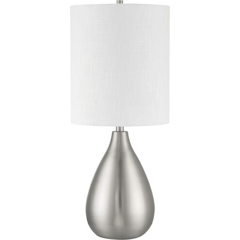 Leri 28.8 inch Brushed Polished Nickel Table Lamp Portable Light