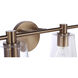 Emilio 4 Light 33 inch Satin Brass Vanity Light Wall Light