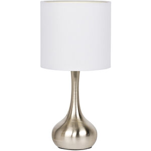 Bejamin 17.13 inch 60 watt Brushed Polished Nickel Table Lamp Portable Light
