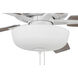 Super Pro 111 60 inch White with White/Washed Oak Blades Contractor Ceiling Fan