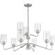 Shayna 9 Light 39 inch Brushed Polished Nickel Chandelier Ceiling Light