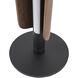 Cameron 21.46 inch 8 watt Flat Black/Walnut Table Lamp Portable Light
