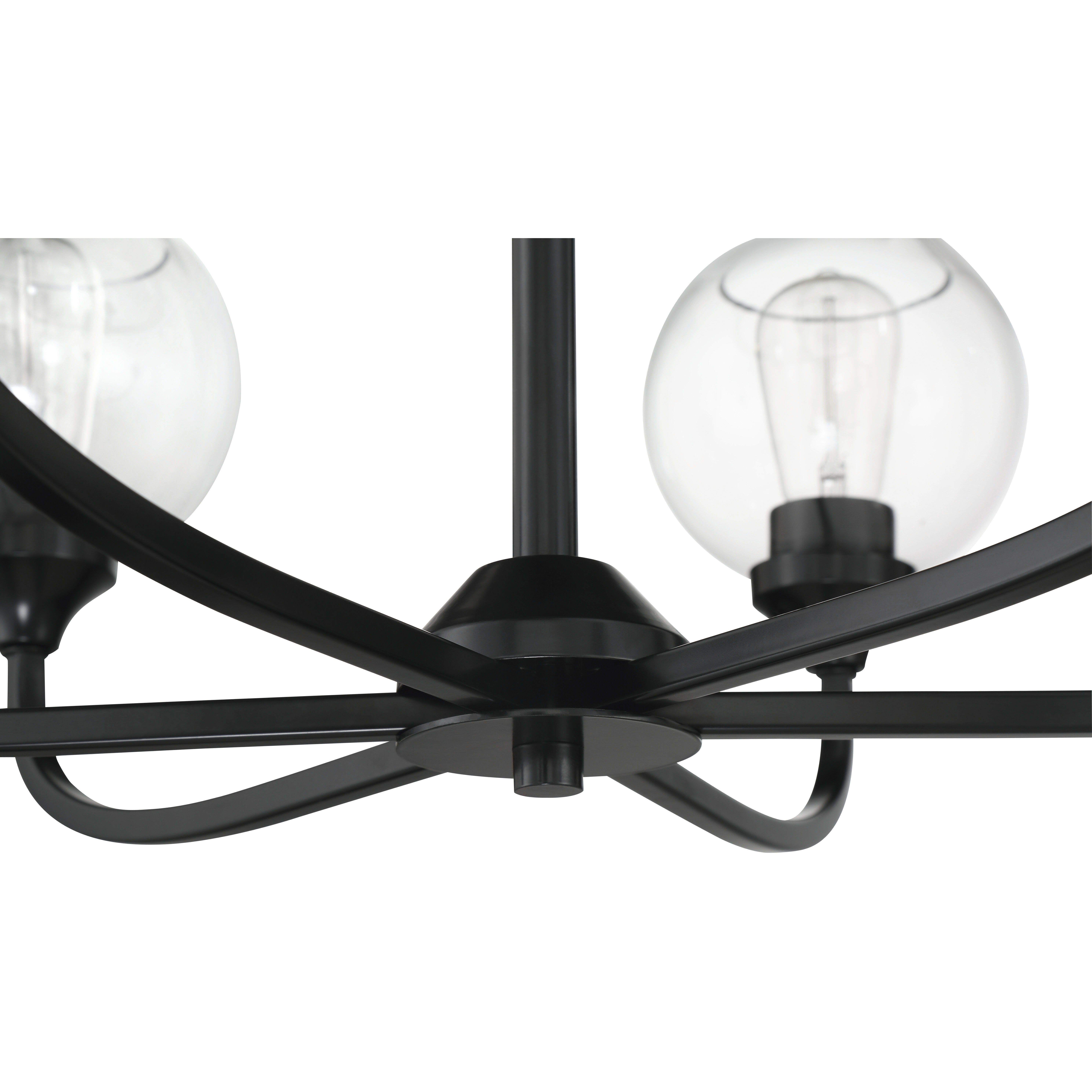 Glenda 9 Light 29.5 inch Flat Black Chandelier Ceiling Light