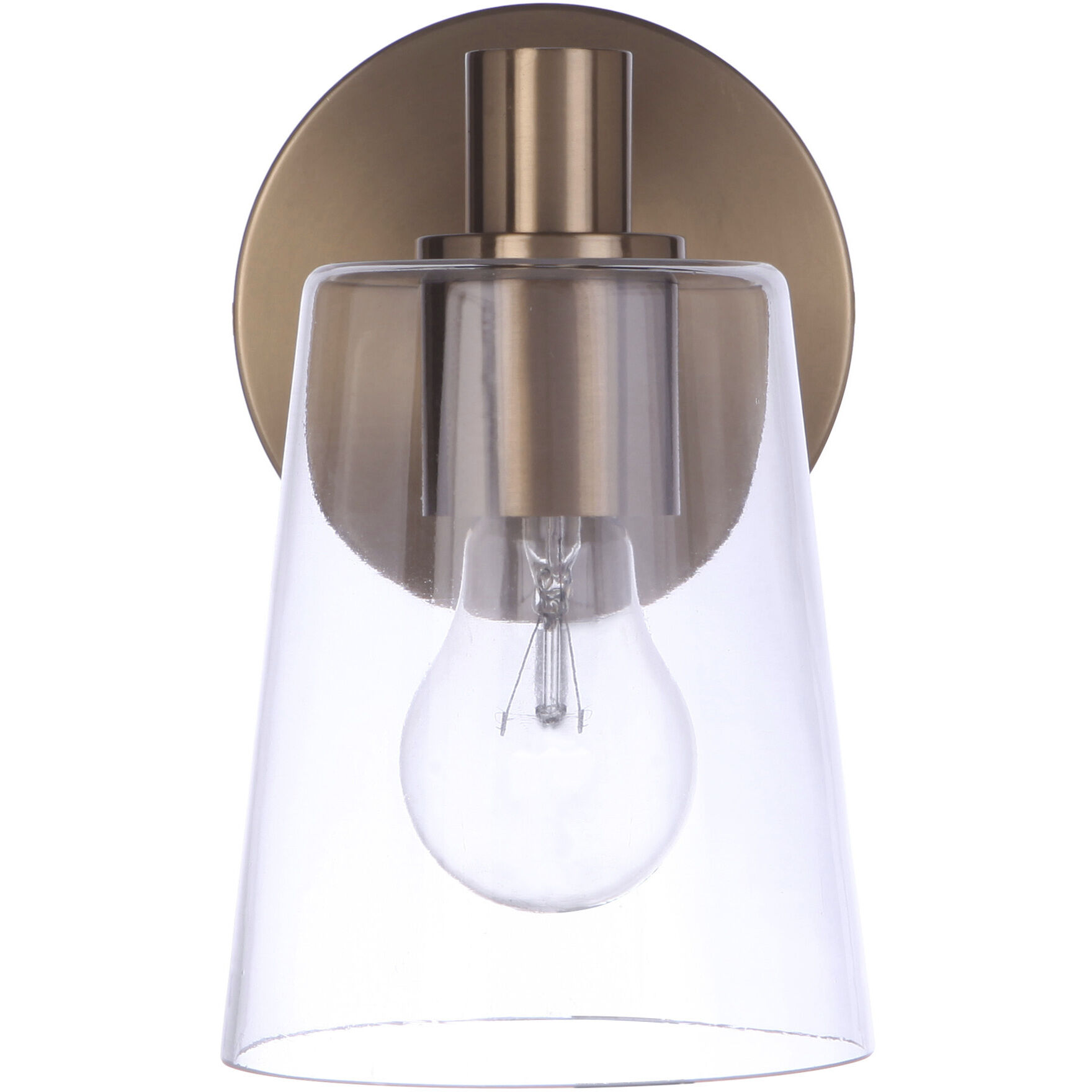 Emilio 1 Light 5 inch Satin Brass Wall Sconce Wall Light