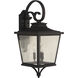 Tillman 3 Light 27 inch Textured Black Outdoor Wall Mount in Textured Matte Black