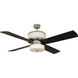 Midoro 56 inch Chrome with Black Blades Ceiling Fan
