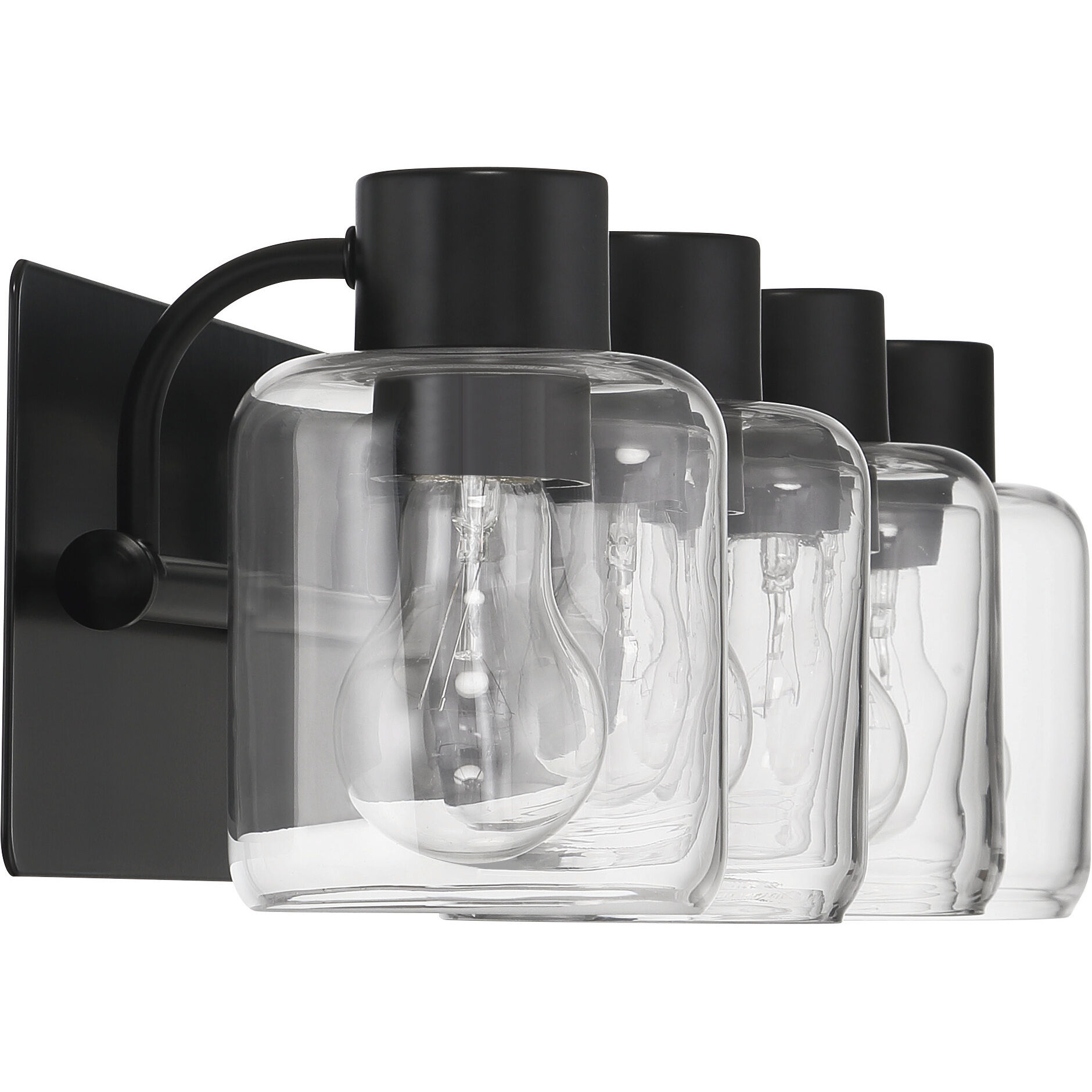 Rori 4 Light 28.25 inch Flat Black Vanity Light Wall Light