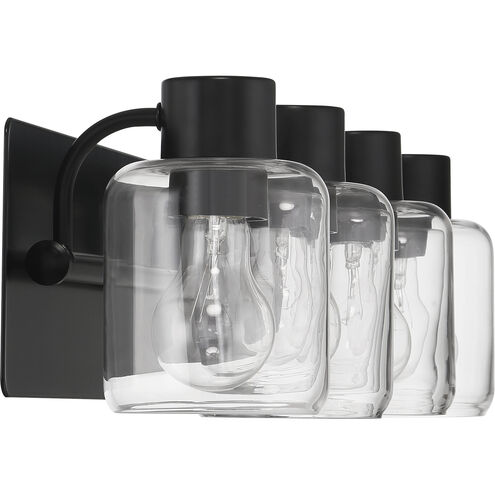 Rori 4 Light 28.25 inch Flat Black Vanity Light Wall Light