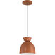 Ventura Dome 1 Light 7.5 inch Baked Clay Mini Pendant Ceiling Light
