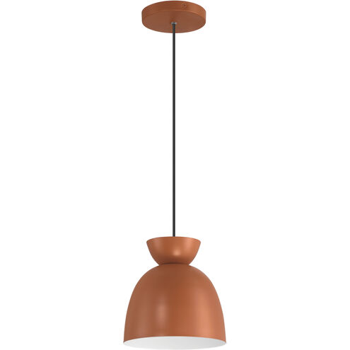 Ventura Dome 1 Light 7.5 inch Baked Clay Mini Pendant Ceiling Light