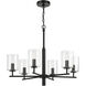 Hailie 6 Light 26 inch Flat Black Chandelier Ceiling Light