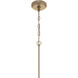 Pleated 1 Light 7.13 inch Premium Bronze Mini Pendant Ceiling Light