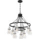 Neighborhood Thatcher 9 Light 30 inch Flat Black/Brushed Polished Nickel Chandelier Ceiling Light in Flat Black / Polished Nickel, Neighborhood Collection
