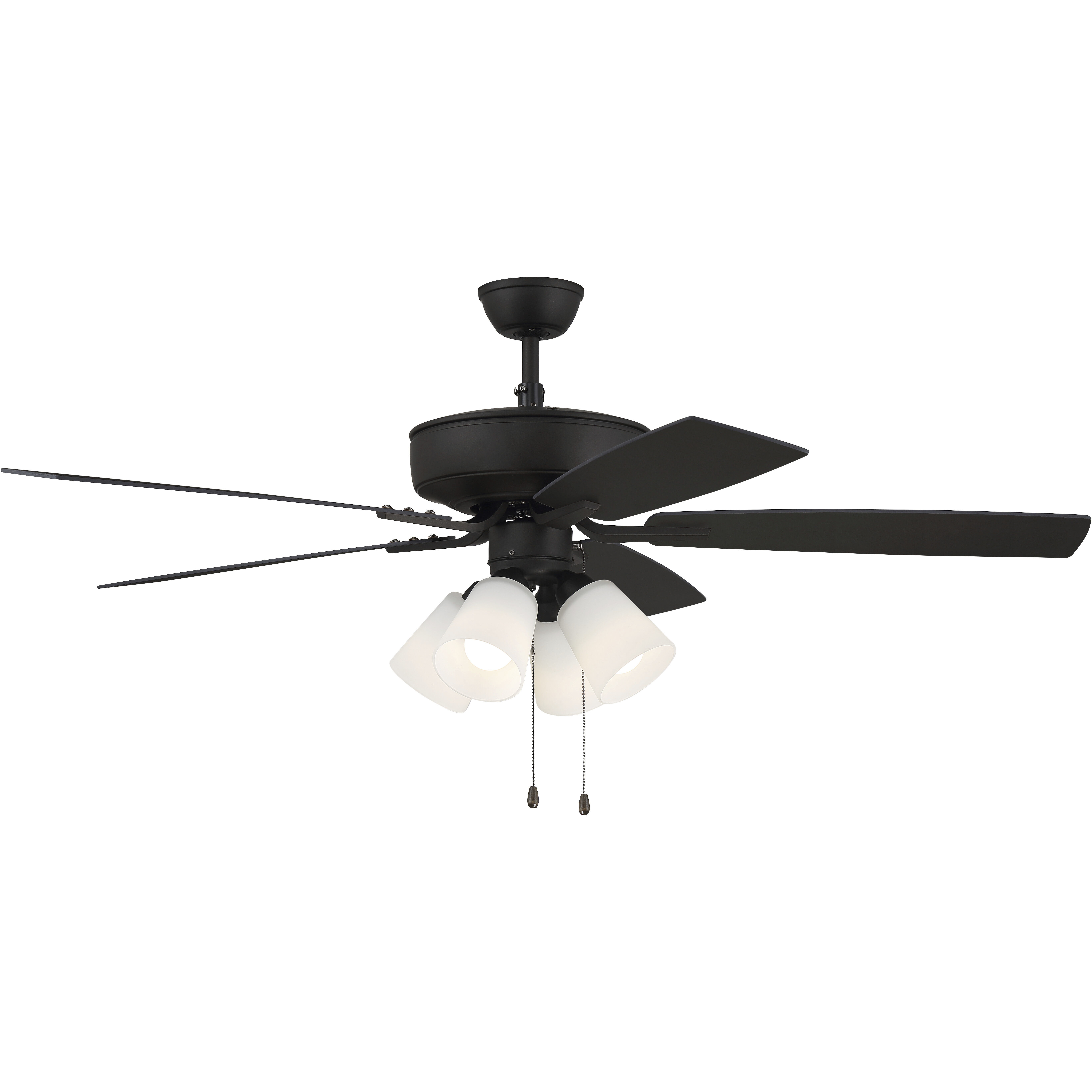 Pro Plus 114 52 inch Espresso with Espresso/Walnut Blades Contractor Ceiling Fan
