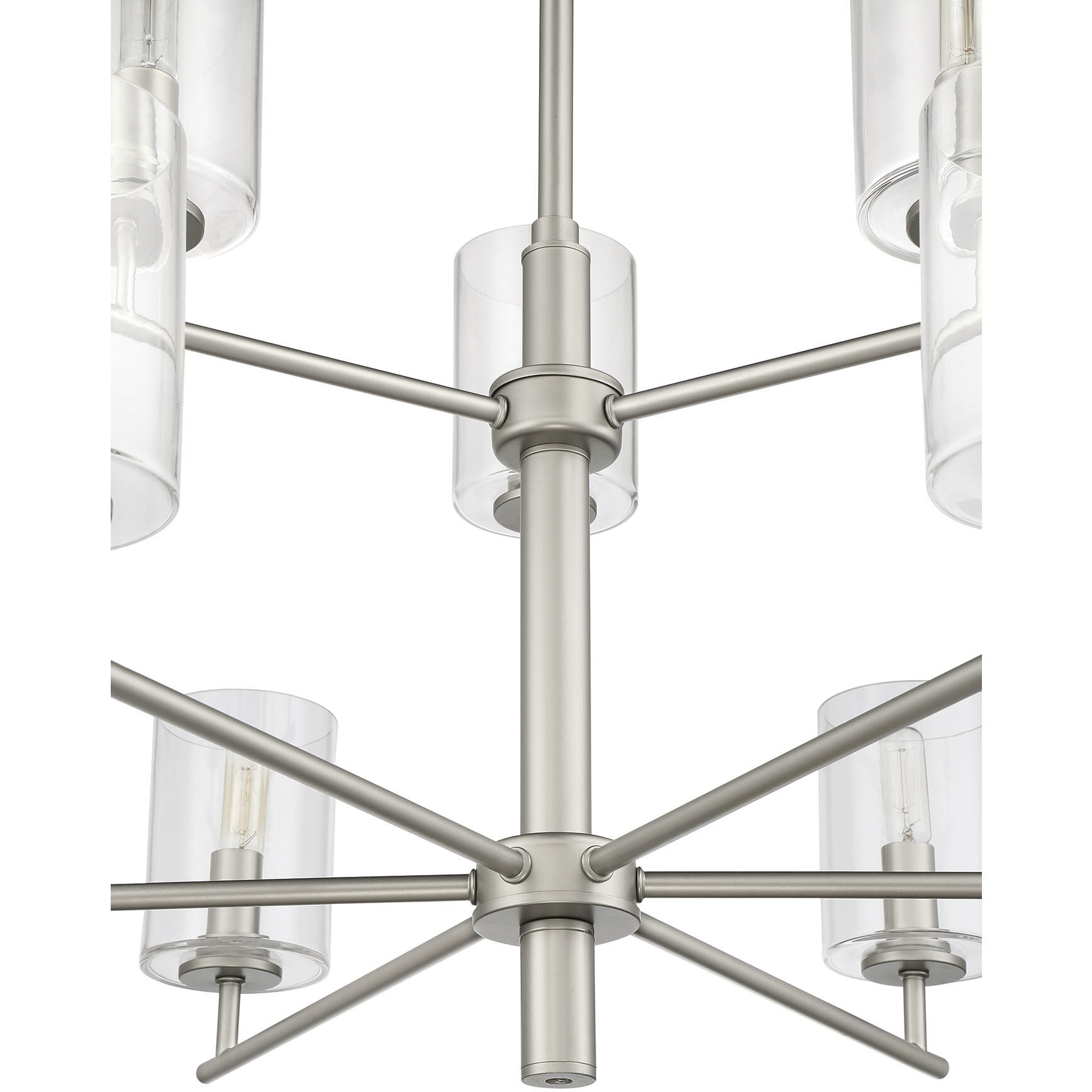 Hailie 9 Light 32 inch Satin Nickel Chandelier Ceiling Light