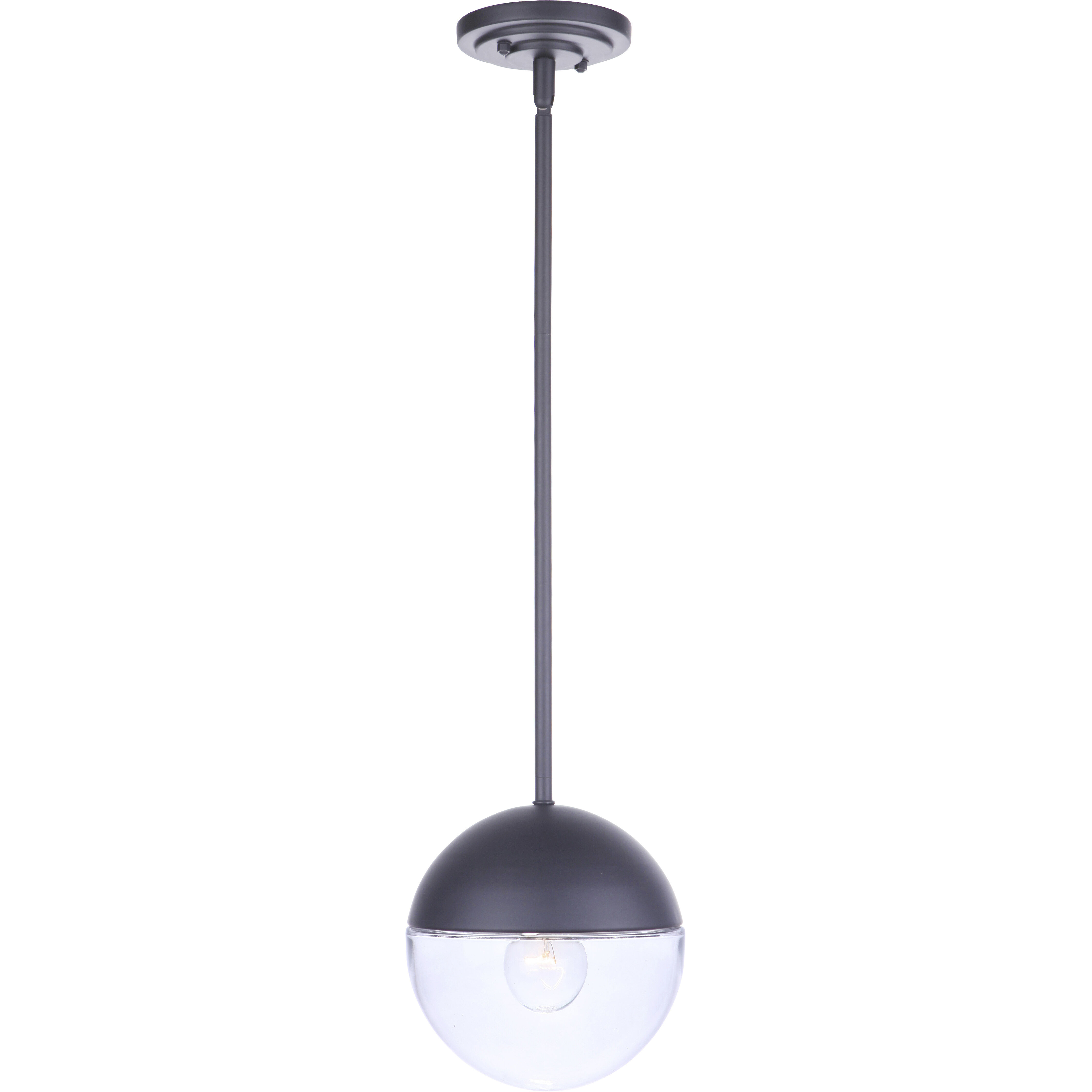 Evie 1 Light 7.5 inch Midnight Outdoor Pendant