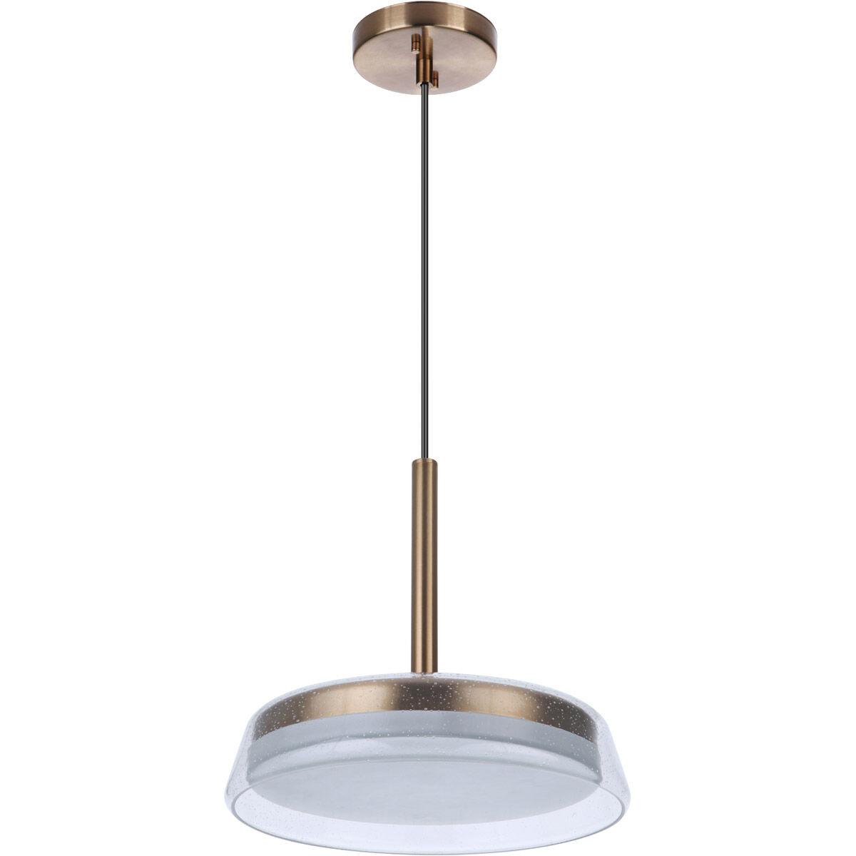 Centric LED 14 inch Satin Brass Pendant Ceiling Light