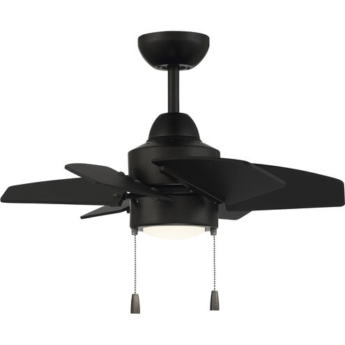 Propel II 24 inch Flat Black with Flat Black/Flat Black Blades Ceiling Fan
