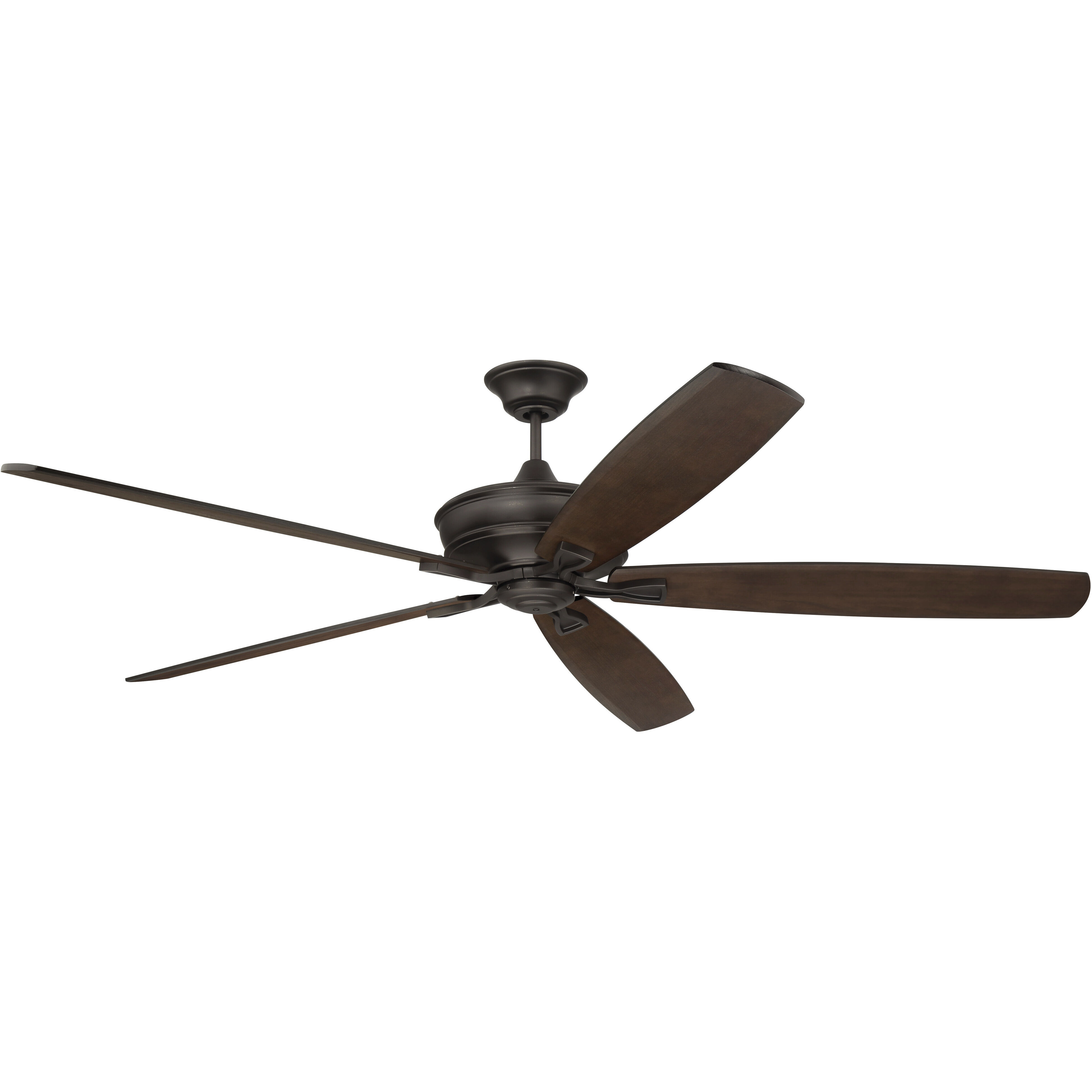 Santori 72 inch Espresso with Walnut Blades Ceiling Fan (Blades Included)