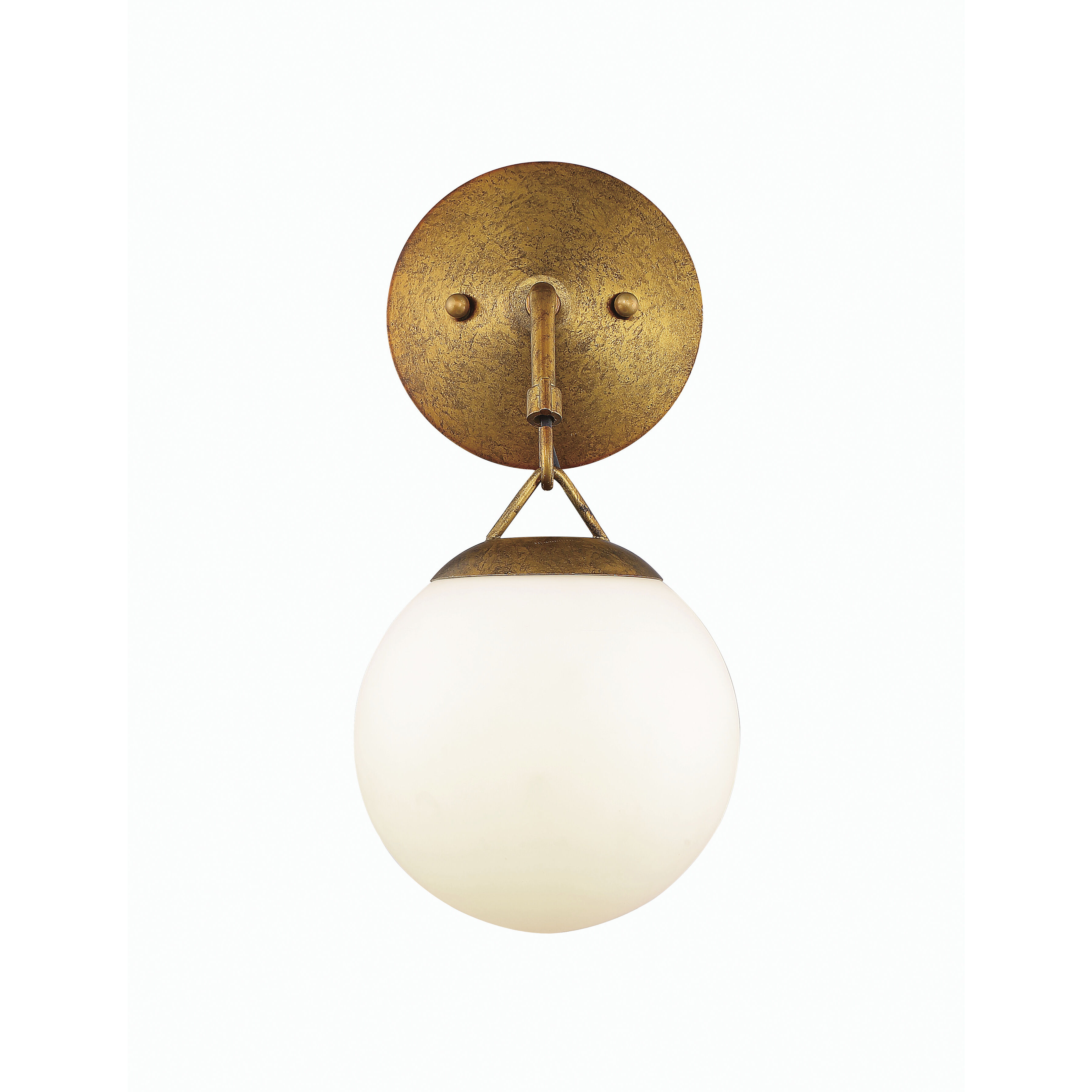 Orion 1 Light 6 inch Patina Aged Brass Wall Sconce Wall Light