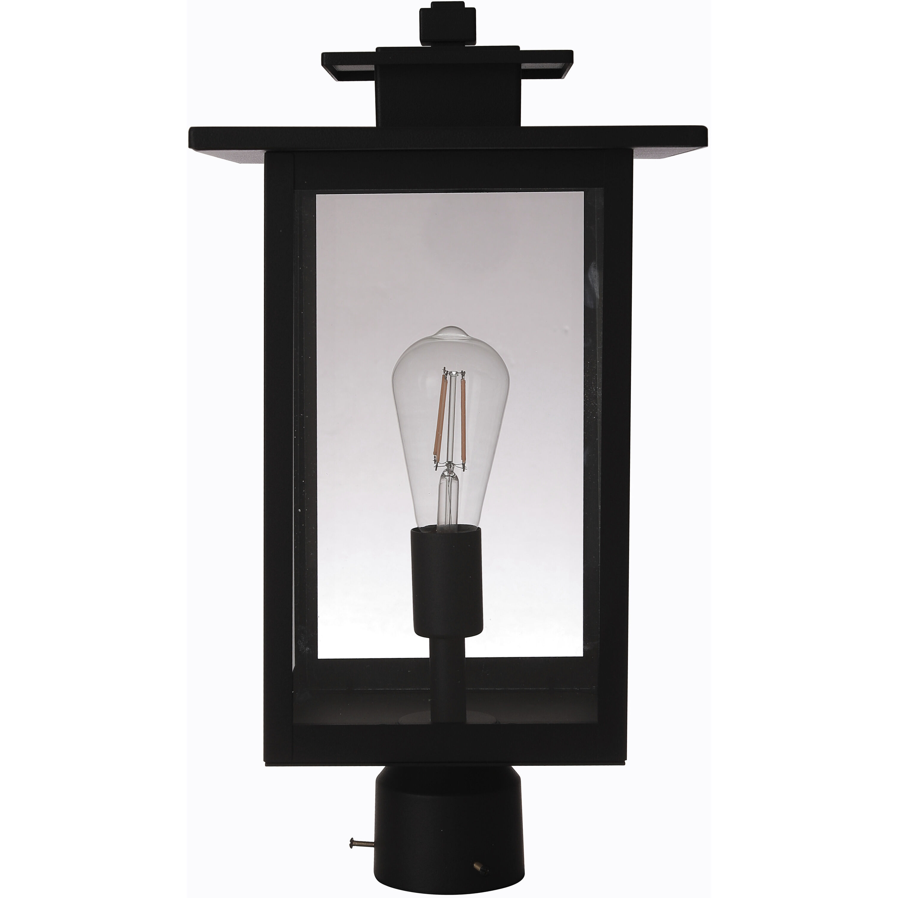 Rock Creek 1 Light 19.25 inch Textured Black Outdoor Post Mount