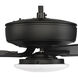Pro Plus 112 52 inch Flat Black with Flat Black/Grey Wood Blades Contractor Ceiling Fan, Slim