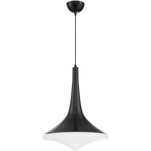Bejamin LED 18 inch Gloss Black Pendant Ceiling Light