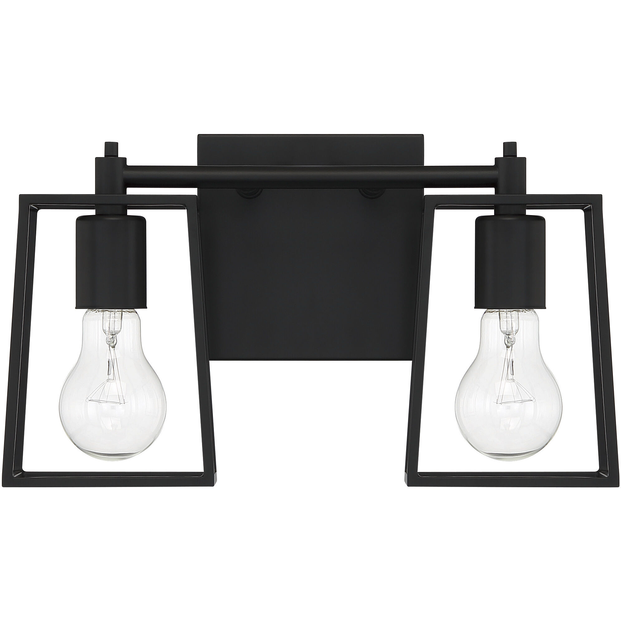 Dunn 2 Light 13 inch Flat Black Vanity Light Wall Light