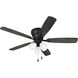 Wheeler 52 inch Flat Black with Flat Black/Greywood Blades Fan