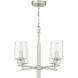 Hailie 4 Light 20 inch Satin Nickel Chandelier Ceiling Light