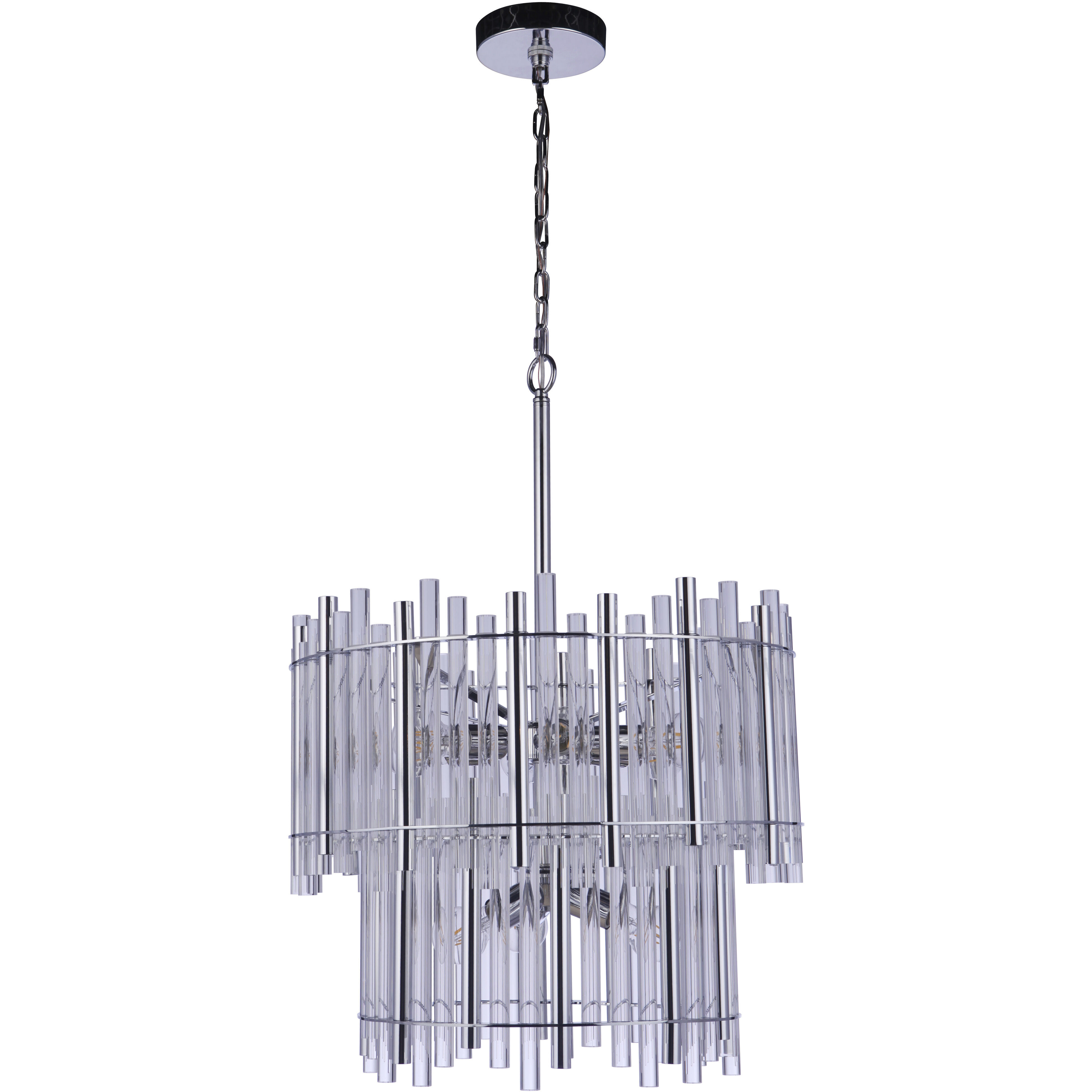 Reveal 9 Light 22.25 inch Chrome Chandelier Ceiling Light