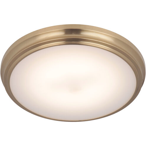 Neighborhood X66 Series LED 11 inch Satin Brass Flushmount Ceiling Light