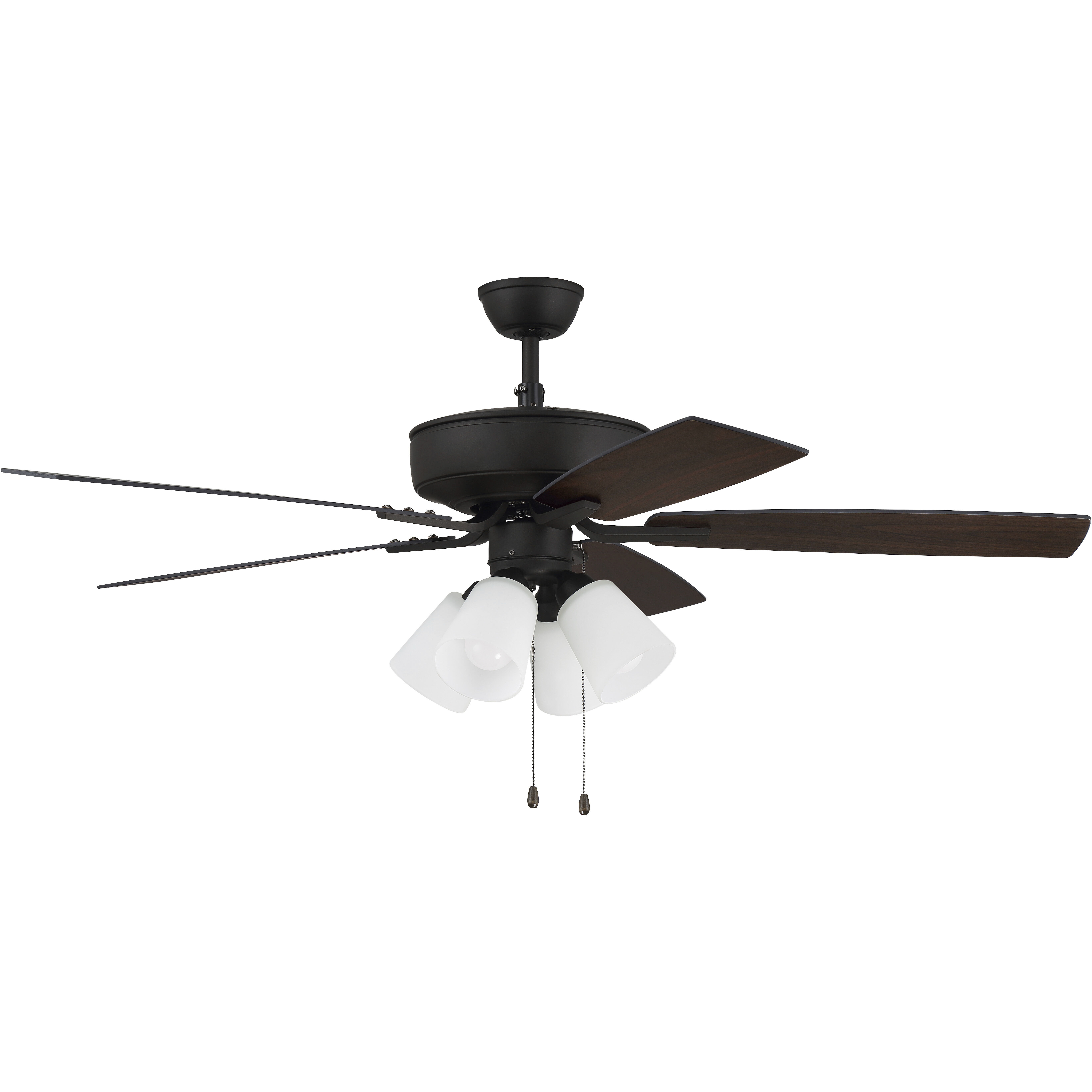 Pro Plus 114 52 inch Espresso with Espresso/Walnut Blades Contractor Ceiling Fan