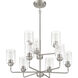 Stowe 9 Light 30 inch Brushed Polished Nickel Chandelier Ceiling Light