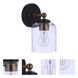 Coppa 1 Light 4.75 inch Flat Black/Satin Brass Wall Sconce Wall Light