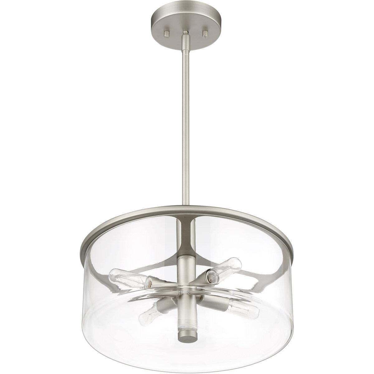Hailie 4 Light 14.13 inch Satin Nickel Pendant Ceiling Light