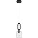 Collins 1 Light 5.13 inch Flat Black Mini Pendant Ceiling Light