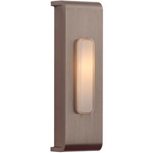 Waterfall Edge Rectangle Brushed Polished Nickel Push Button, Rectangle