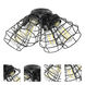 Universal LED Flat Black Fan Light Kit