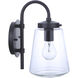 Laclede 1 Light 12 inch Midnight Outdoor Wall Mount, Small