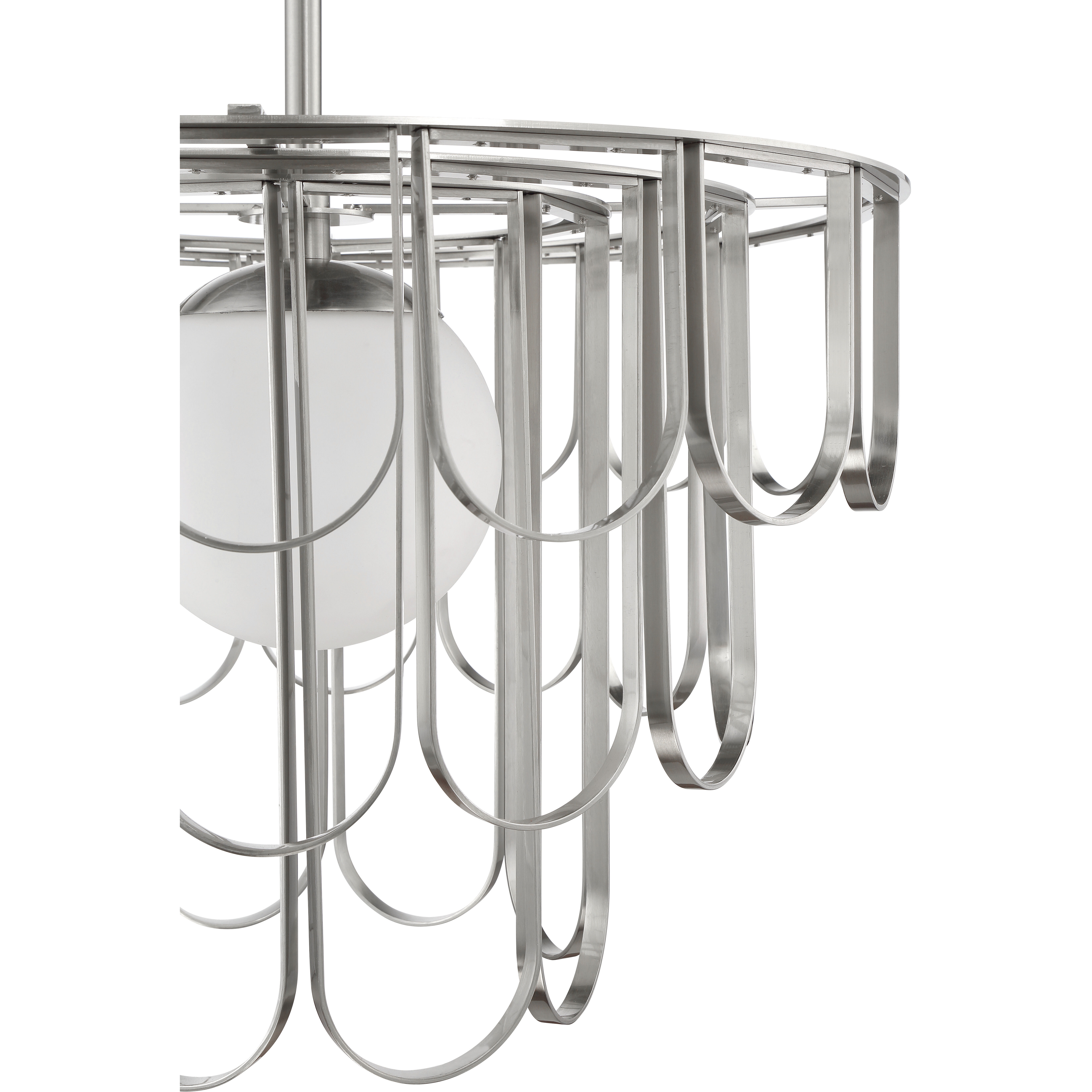 Melody 1 Light 25 inch Brushed Polished Nickel Pendant Ceiling Light