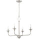 Jolenne 4 Light 25.98 inch Brushed Polished Nickel Chandelier Ceiling Light