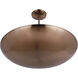 Isabel 5 Light 32 inch Satin Brass Convertible Semi-Flush Ceiling Light