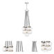 Neighborhood Que 9 Light 16.25 inch Chrome Pendant Ceiling Light