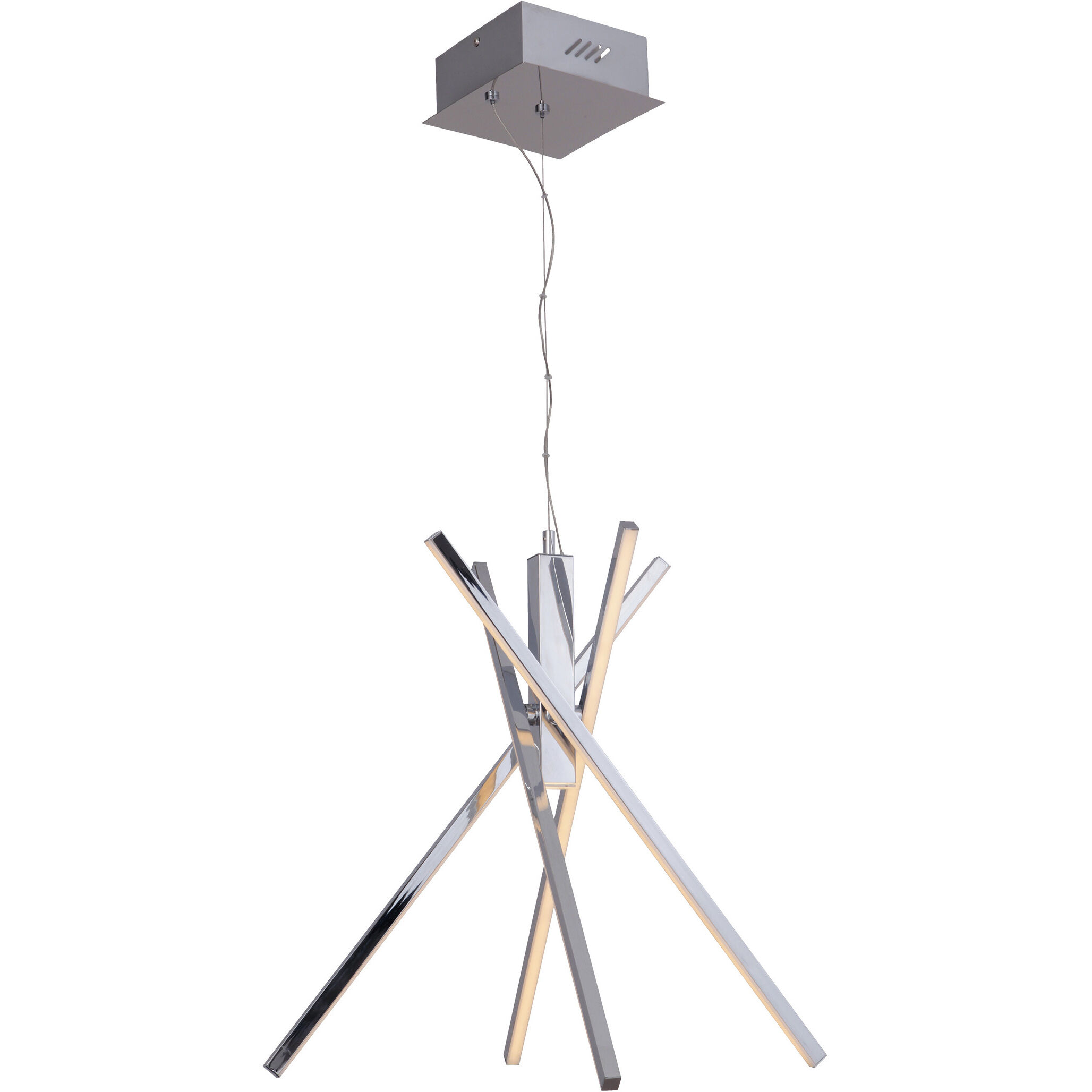 Pinnacle LED 28 inch Chrome Chandelier Ceiling Light